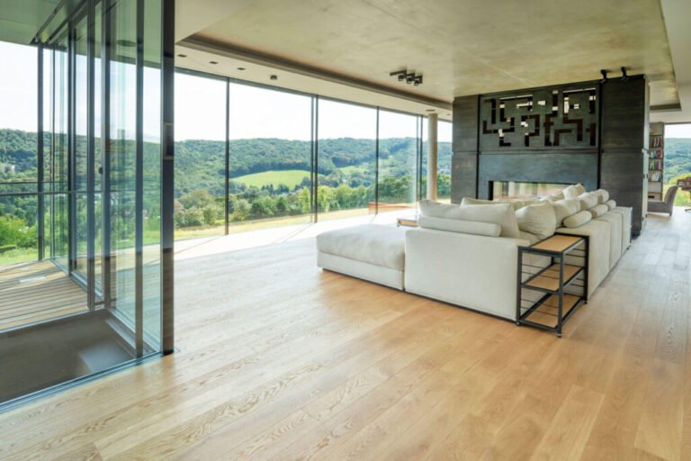 Dub select obývací pokoj s dřevěnou masivní podlahou FEEL WOOD